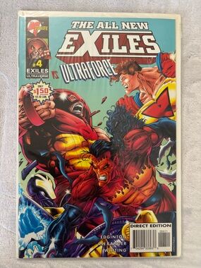 All New Exiles vs Ultraforce #1 Malibu 1995 - Hellraiser Ad - EXCELLENT